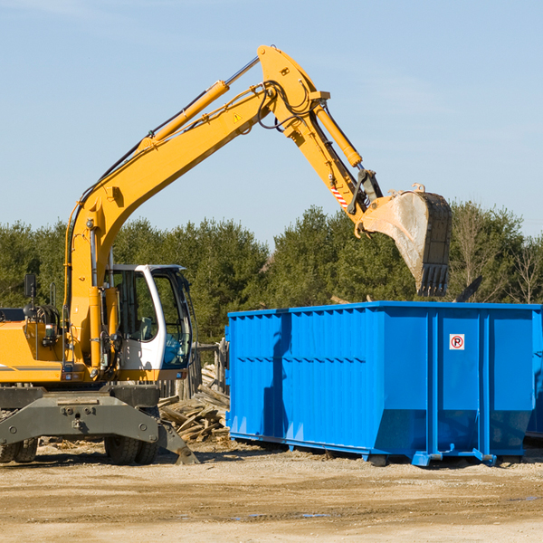 are there any restrictions on where a residential dumpster can be placed in Oak NE